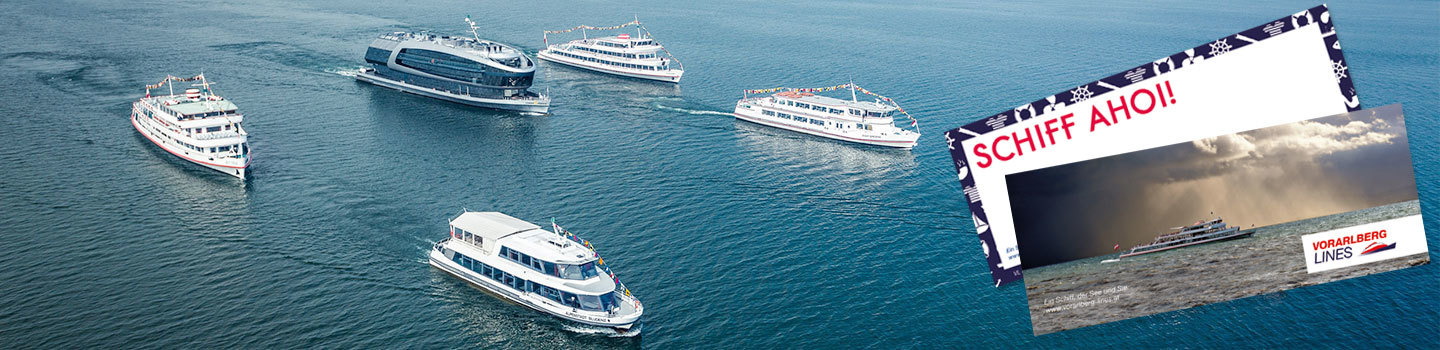 Gutscheine für Schifffahrt am Bodensee mit Vorarlberg Lines